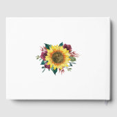 ひまわり素朴ひもはフローラの結婚光 ゲストブック (裏面)