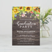 ひまわり素朴ひもライト卒業 招待状 (スタンド正面)