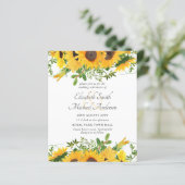 ひまわり素朴をテーマにした結婚文房具予算 (スタンド正面)