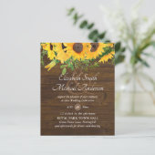 ひまわり素朴をテーマにした結婚文房具予算 (スタンド正面)