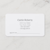 ひまわり素朴ウェディングプランナーアポイントメントカード 予約カード (裏面)