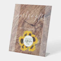 ひまわり素朴ウエディングカード&ギフト