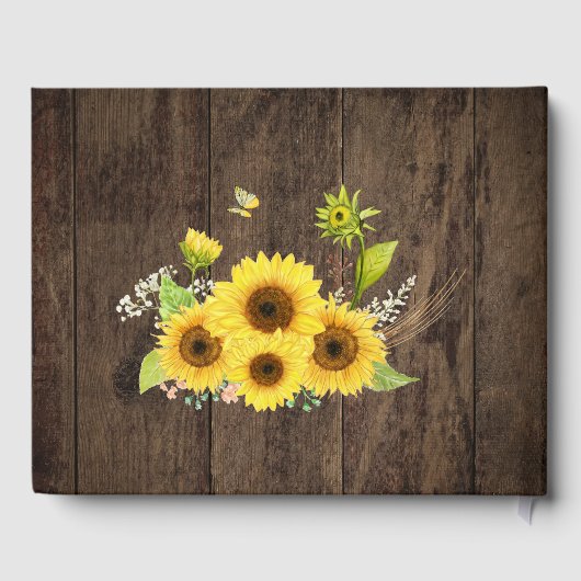 ひまわり素朴ウッドカントリー花結婚舎 ゲストブック (裏面)