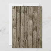 ひまわり素朴ウッドライトファースト誕生日 招待状 (裏面)