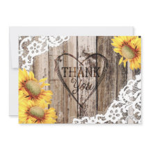 ひまわり素朴ウッドレースとハートありがとう