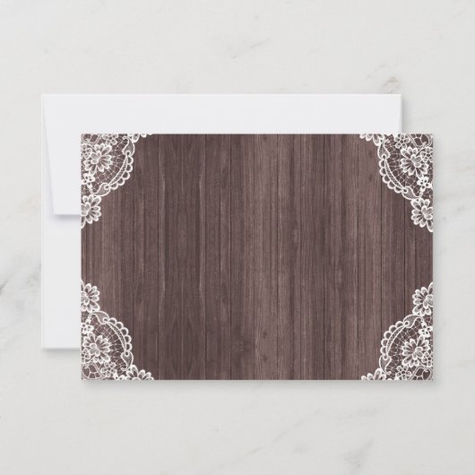 ひまわり素朴ウッド秋RSVPエンクロージャカード 出欠カード (裏面)