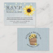 ひまわり素朴オンライン応答カード エンクロージャーカード (正面/裏面)