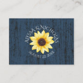 ひまわり素朴オンライン応答カード エンクロージャーカード (裏面)