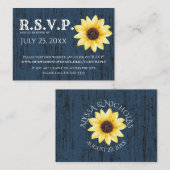 ひまわり素朴オンライン応答カード エンクロージャーカード (正面/裏面)