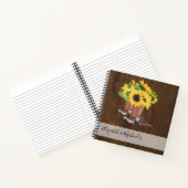 ひまわり素朴カウボーイブーツBUCKET LIST Journal ノートブック (内部)