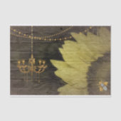 ひまわり素朴カントリーシャンデリアグラム 薄葉紙 (正面)