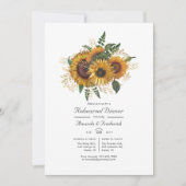 ひまわり素朴カントリーバーンリハーサルディナー 招待状 (正面)