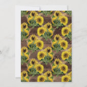 ひまわり素朴カントリーバーンリハーサルディナー 招待状 (裏面)