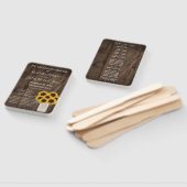 ひまわり素朴カントリーバーン結婚式 プログラム ハンドファン (組立なし)