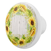 ひまわり素朴キャビネット/引き出しノブ セラミックノブ (右)