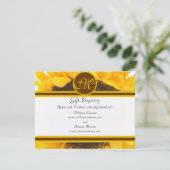 ひまわり素朴ギフトレジス結婚トの挿入カード エンクロージャーカード (スタンド正面)