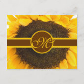 ひまわり素朴ギフトレジス結婚トの挿入カード エンクロージャーカード (裏面)