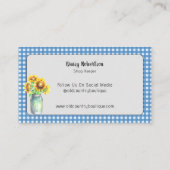 ひまわり素朴ギンガムカントリー 名刺 (裏面)