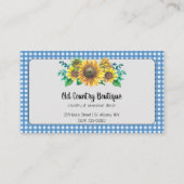 ひまわり素朴ギンガムカントリー 名刺 (正面)