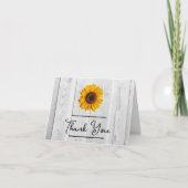 ひまわり素朴サンキューカード カード (正面)