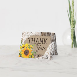 ひまわり素朴サンキューカード サンキューカード