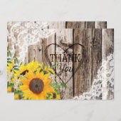 ひまわり素朴サンキューカード サンキューカード (正面/裏面)
