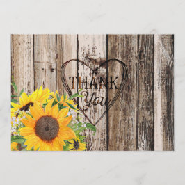 ひまわり素朴サンキューカード サンキューカード