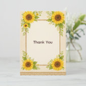 ひまわり素朴サンキューカード サンキューカード (スタンド正面)