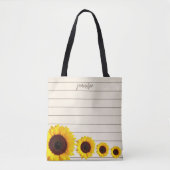 ひまわり素朴ショルダートート トートバッグ (正面)