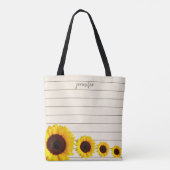 ひまわり素朴ショルダートート トートバッグ (裏面)