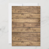 ひまわり素朴ストリングライト女性のカーボーイ誕生日 招待状 (裏面)