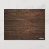 ひまわり素朴ストリングライト結婚式招待状 ポストカード (裏面)