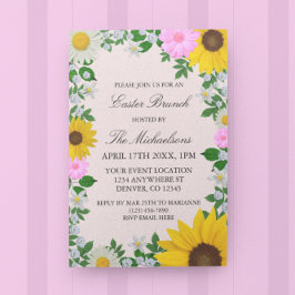 ひまわり素朴デイジーフローライースター 招待状