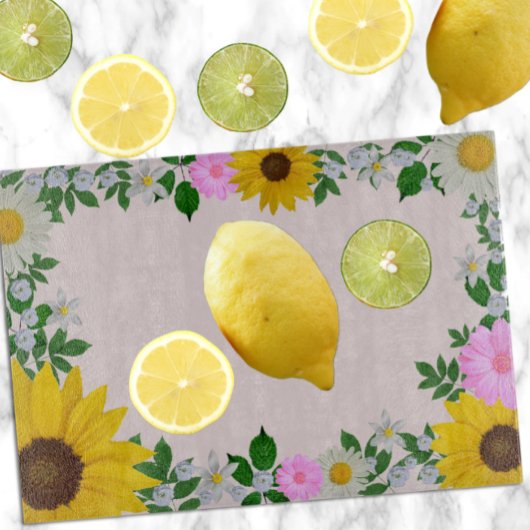 ひまわり素朴デイジーフローラピンク カッティングボード