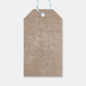 ひまわり素朴デイジー誕生日パーティー名日付 ギフトタグ (裏面)