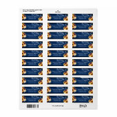 ひまわり素朴ネイビーブルージャールライツ結婚ズ ラベル (フルシート)