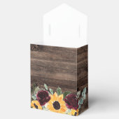 ひまわり素朴バラズ結婚ウッド フェイバーボックス (オープン)