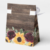 ひまわり素朴バラズ結婚ウッド フェイバーボックス (裏面サイド)