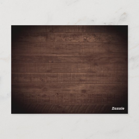 ひまわり素朴バラライト結婚式招待状 ポストカード (裏面)