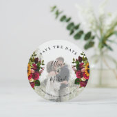 ひまわり素朴バラ写真結婚式の日付保存 (スタンド正面)