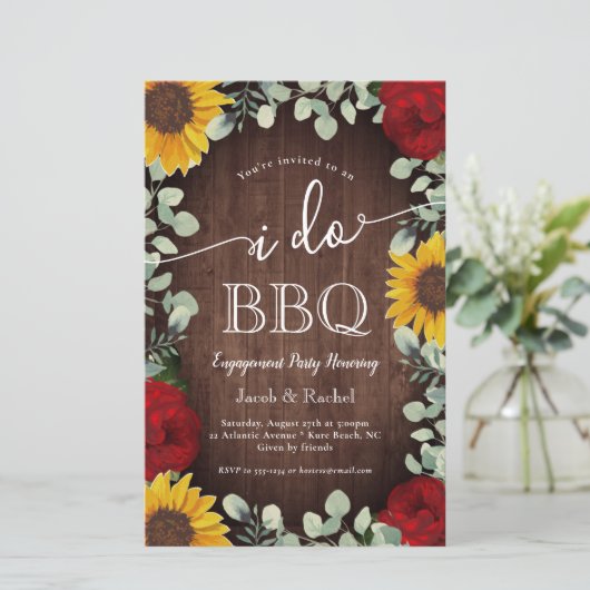 ひまわり素朴バラI do BBQ婚約 (スタンド正面)