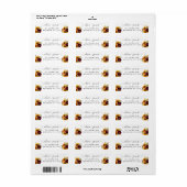 ひまわり素朴バーガンディバラフローラ水彩 ラベル (フルシート)