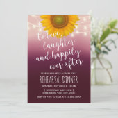 ひまわり素朴バーガンディレッドリハーサルディナー 招待状 (スタンド正面)