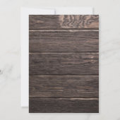 ひまわり素朴バービーズブレスバーチャルブライダルシャワー 招待状 (裏面)