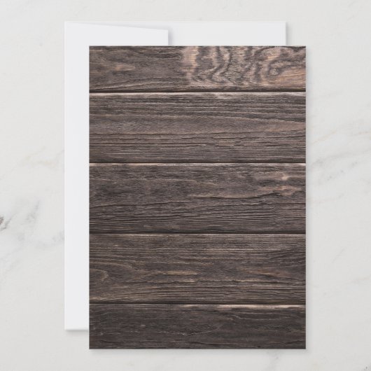 ひまわり素朴バービーズブレスバーチャルブライダルシャワー 招待状 (裏面)