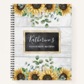 ひまわり素朴バーンウッドカントリーレシピブック ノートブック (正面)