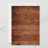 ひまわり素朴バーンウッドブライダルシャワーカード 招待状 (裏面)