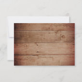 ひまわり素朴バーンウッドブライダルシャワーカード 招待状 (裏面)