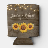 ひまわり素朴バーンウッド結婚ズクーラーボックス 缶クーラー (裏面)