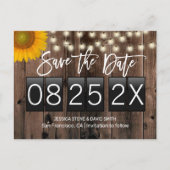 ひまわり素朴バーンドウッド保存日 案内ポストカード (正面)